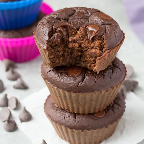 Chocolate Black Bean Muffins