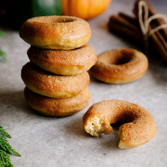 Pumpkin Cinnamon Sugar Donuts