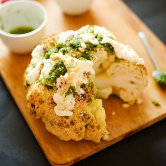 WHOLE ROASTED CAULIFLOWER