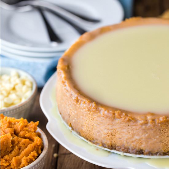 White Chocolate Pumpkin Cheesecake