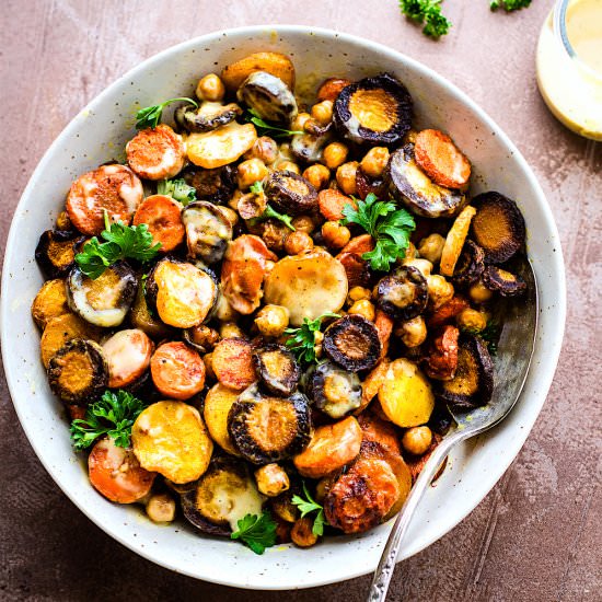 Roasted Chickpea Carrot GLOW Salad