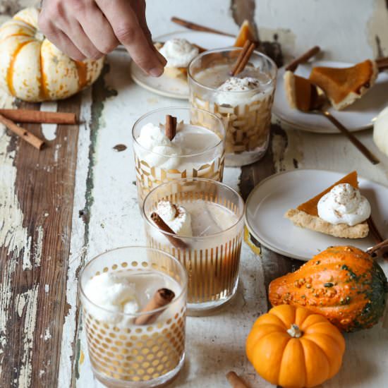 Pumpkin Spice Bourbon Milk Punch