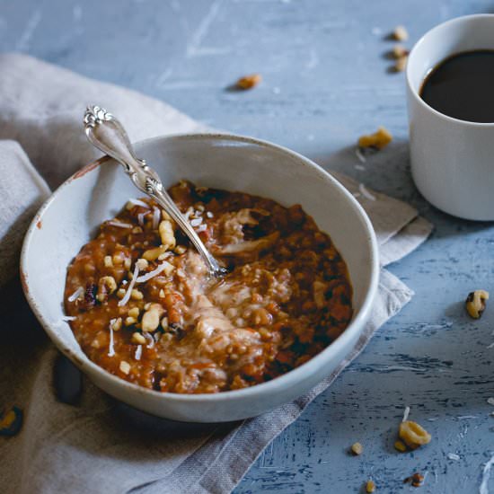 Apple Butter Carrot Cake Oatmeal