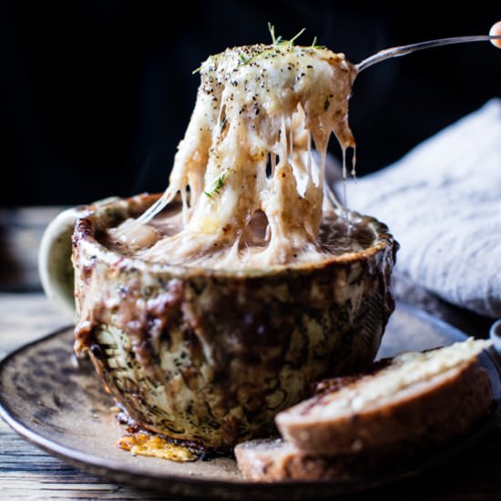 French Onion Gnocchi Soup