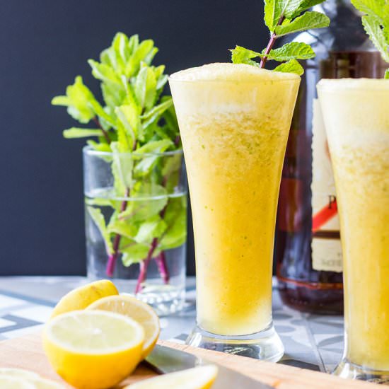 Pineapple and Ginger Rum Cocktail