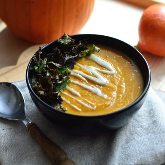 Roasted Pumpkin and Carrot Soup