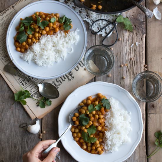 Quick Vegan Chickpea Curry