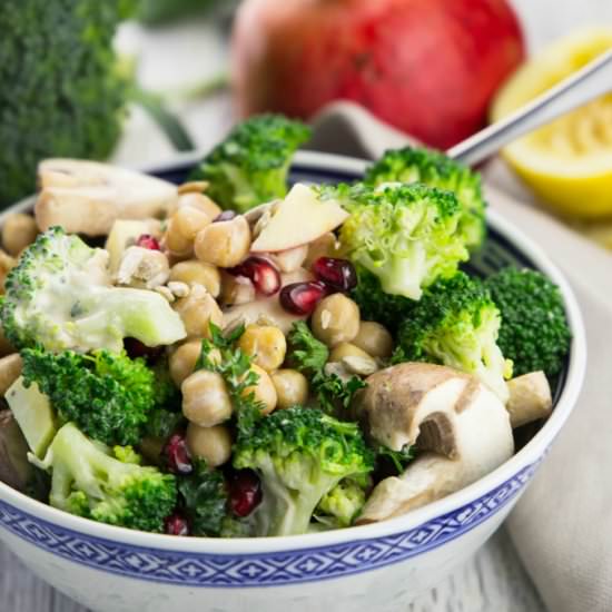 Veggie Salad with Tahini Dressing