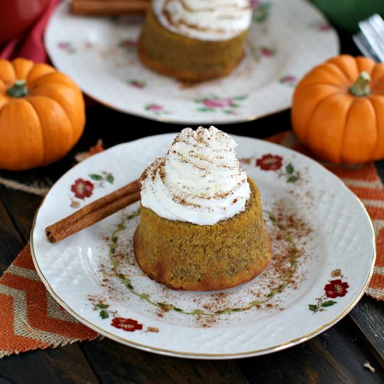 Pumpkin Lava Cakes