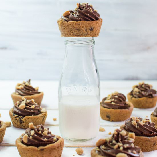 Chocolate Cheesecake Cookie Cups