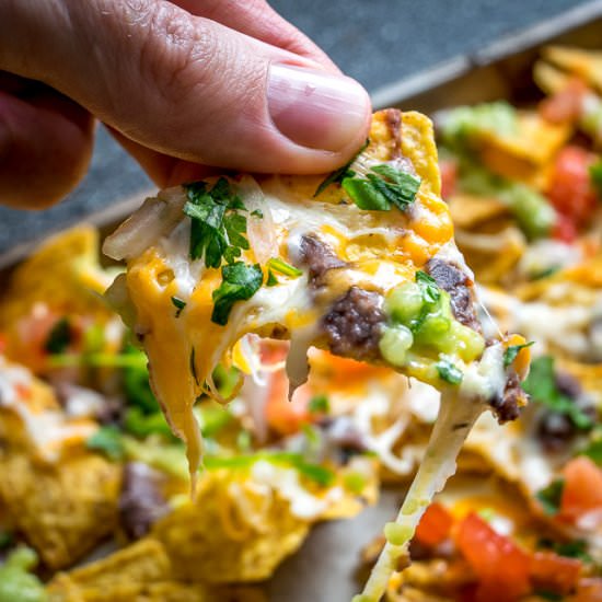Spicy Black Bean Nachos