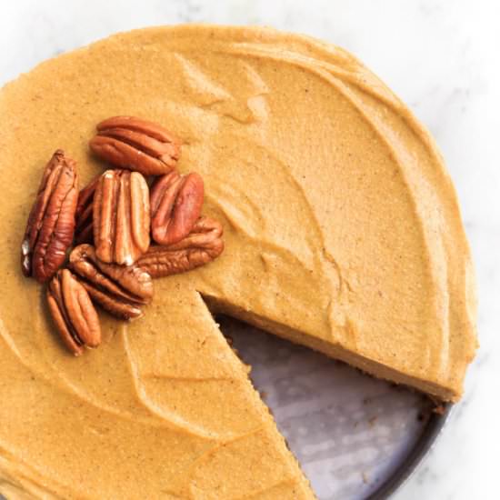 Pumpkin Cheesecake (GF, Vegan)