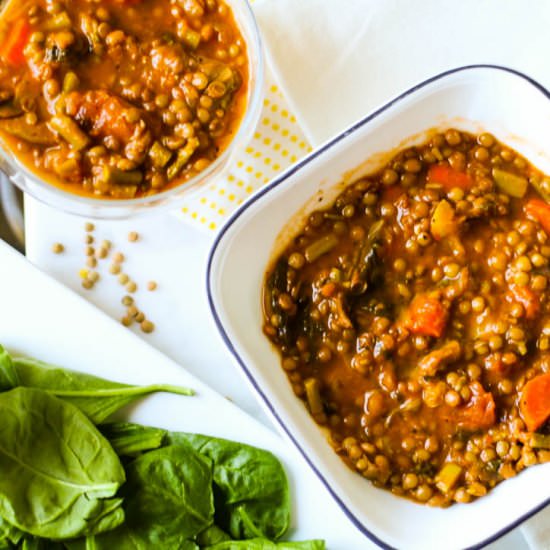 Super hearty Lentil Moroccan Soup