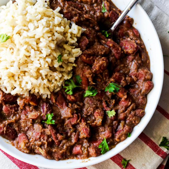Cajun-Style Vegan Red Beans & Rice