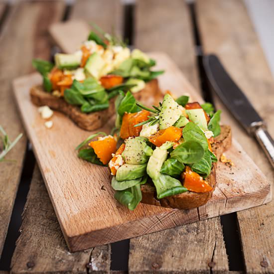 Pumpkin bruschetta