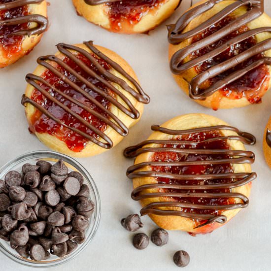 Chocolate Covered Strawberry Danish