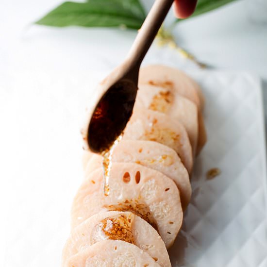 Stuffed Lotus Root with Sticky Rice