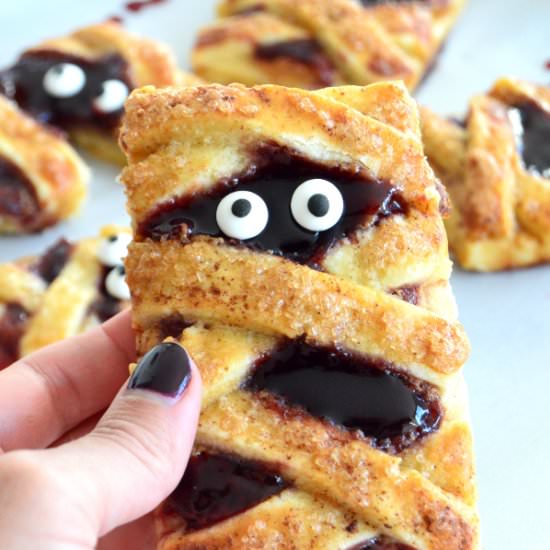 PB&J Mummy Hand Pies