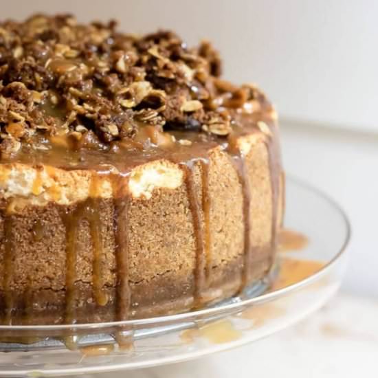 Caramel Apple Pie Cheesecake