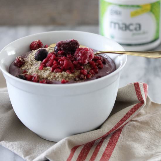 Maca Tofu Breakfast Pudding.