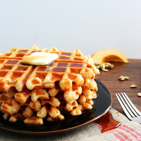 Acorn Squash Waffles