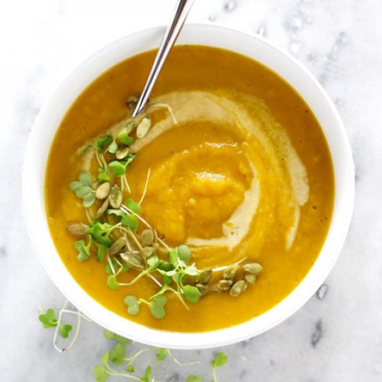 Butternut Squash & Pumpkin Soup