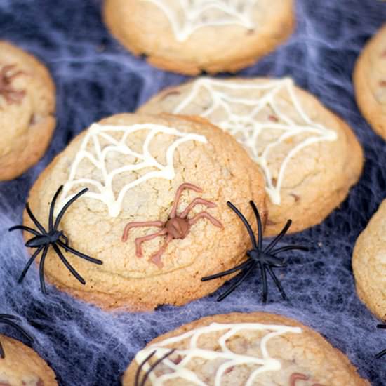 Choc Chip Spider Cookies