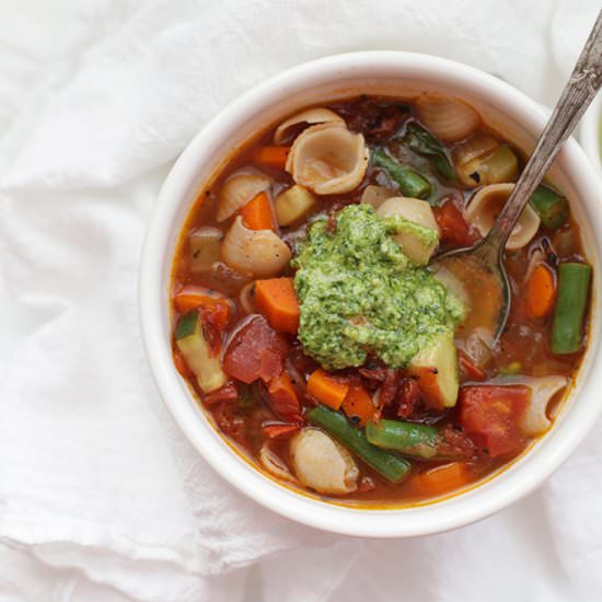 Pesto Minestrone
