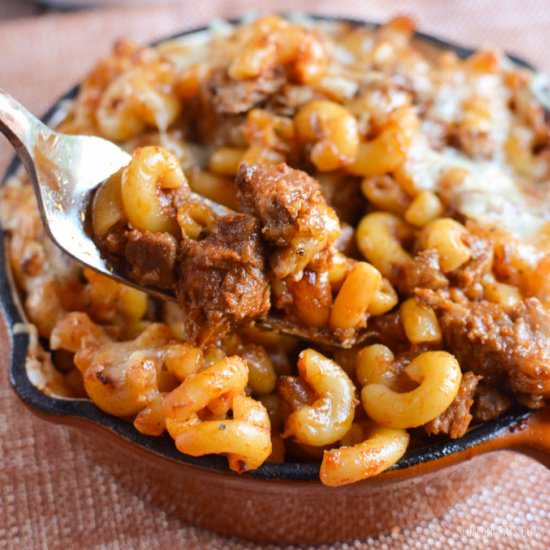 Pulled Pork Pasta Bake