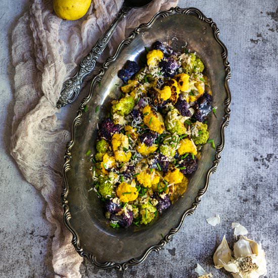 Roasted cauliflower salad