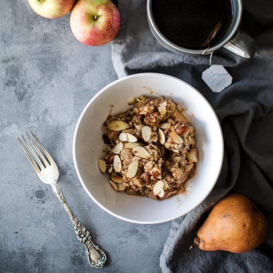 Almond Apple Pear Crumble