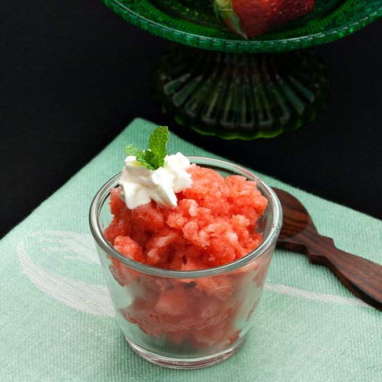 Strawberry Granita
