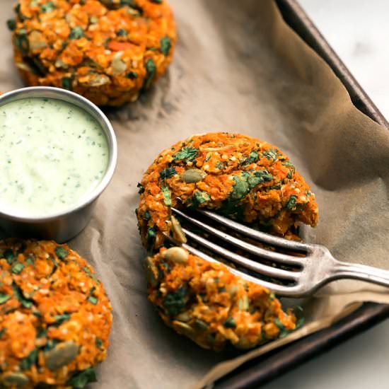 Carrot-Lentil Cakes