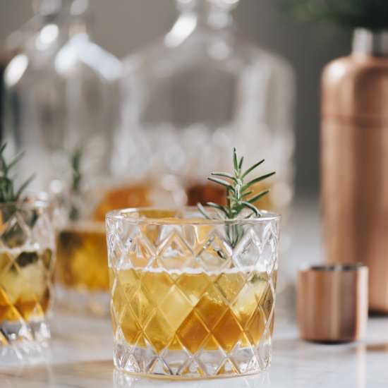 Bourbon Cocktail with Rosemary