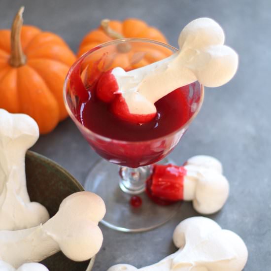 Meringue Bones and Raspberry Blood