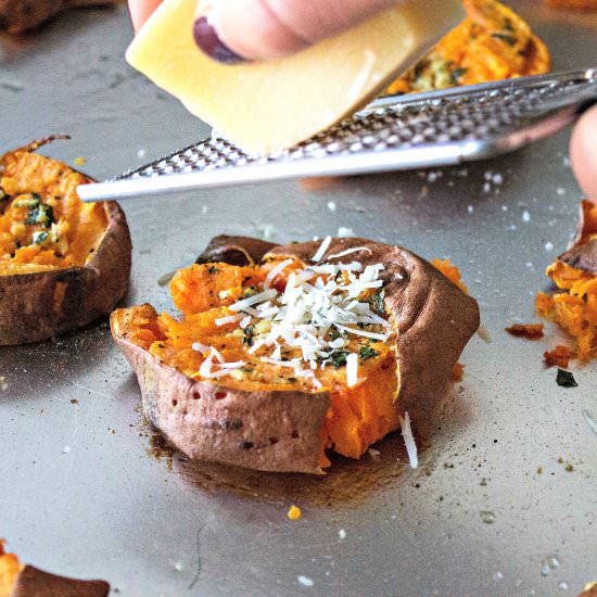 Smashed Sweet Potatoes