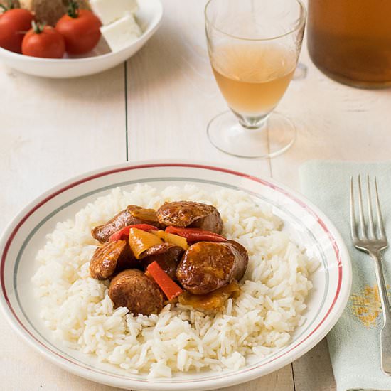 30 Minute Sausage and Pepper Stew