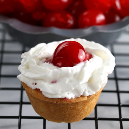 Cherry Cream Pie Cookie Cups