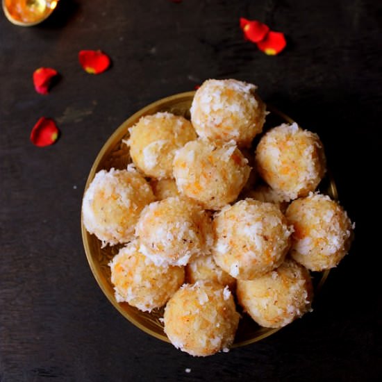 Coconut Carrot Ladoo