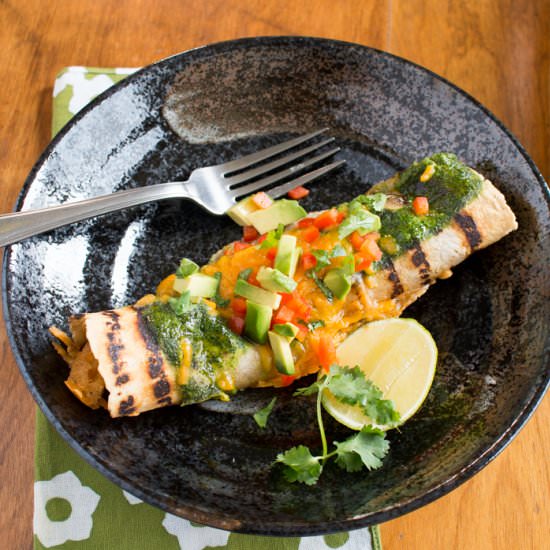 Chicken Enchiladas with Poblano