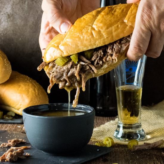 Crock Pot Italian Beef Sandwiches