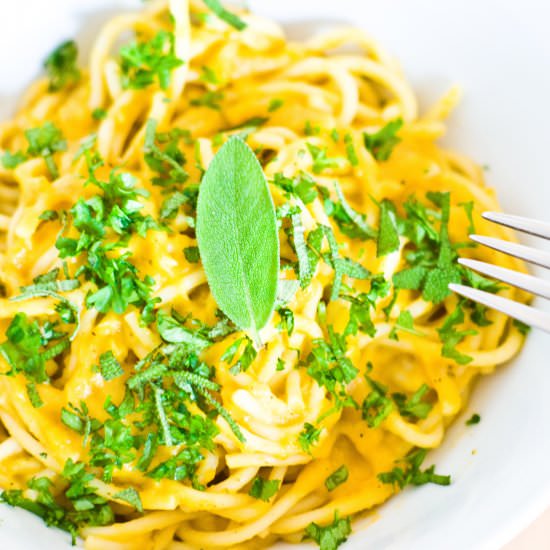 Creamy Pumpkin & Sage Pasta