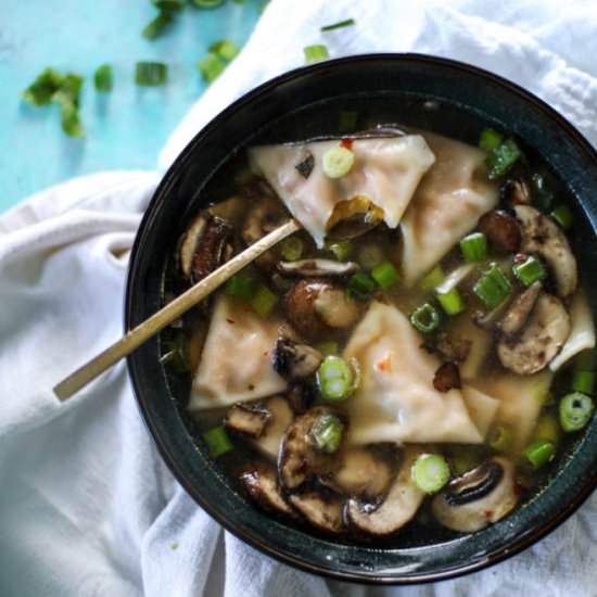 Butternut Squash Wonton Soup