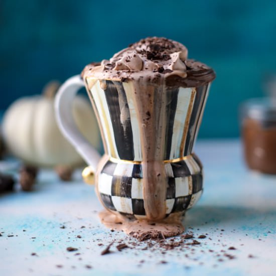 pumpkin nutella hot chocolate