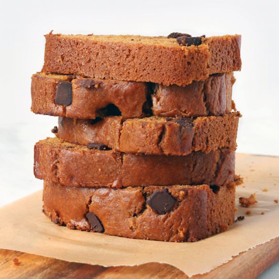 1-Bowl Chocolate Chip Pumpkin Bread