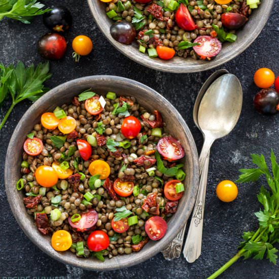 The Best Marinated Lentils