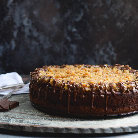German Chocolate Mousse Cheesecake