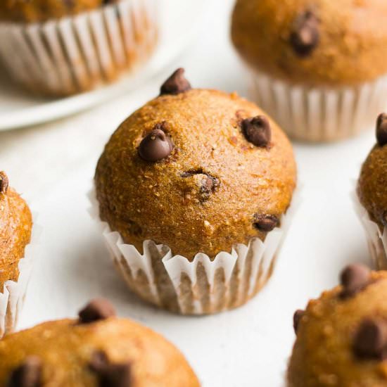 Chocolate Chip Gingerbread Muffins