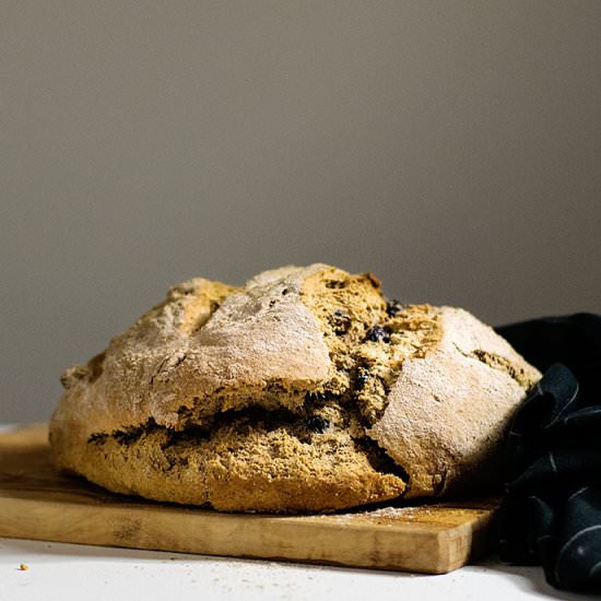 Quick Beer & Olives Bread – no yeast