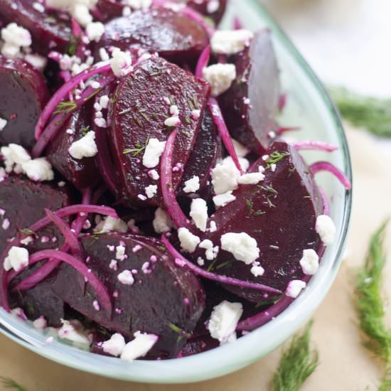 Roasted Beet Salad with Feta